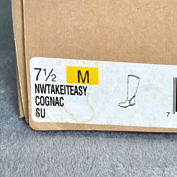 Nine West Suede Vintage America Collection Boots in Cognac, Size 7.5 New in Box - Picture 5 of 12